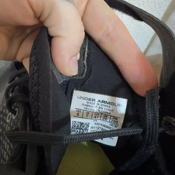 Under Armour Mens Harper One Baseball Cleat Black Sand Softball Strap Size 8M US - Picture 4 of 12